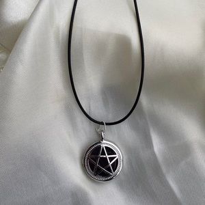 Vintage Purple Gothic Star Necklace